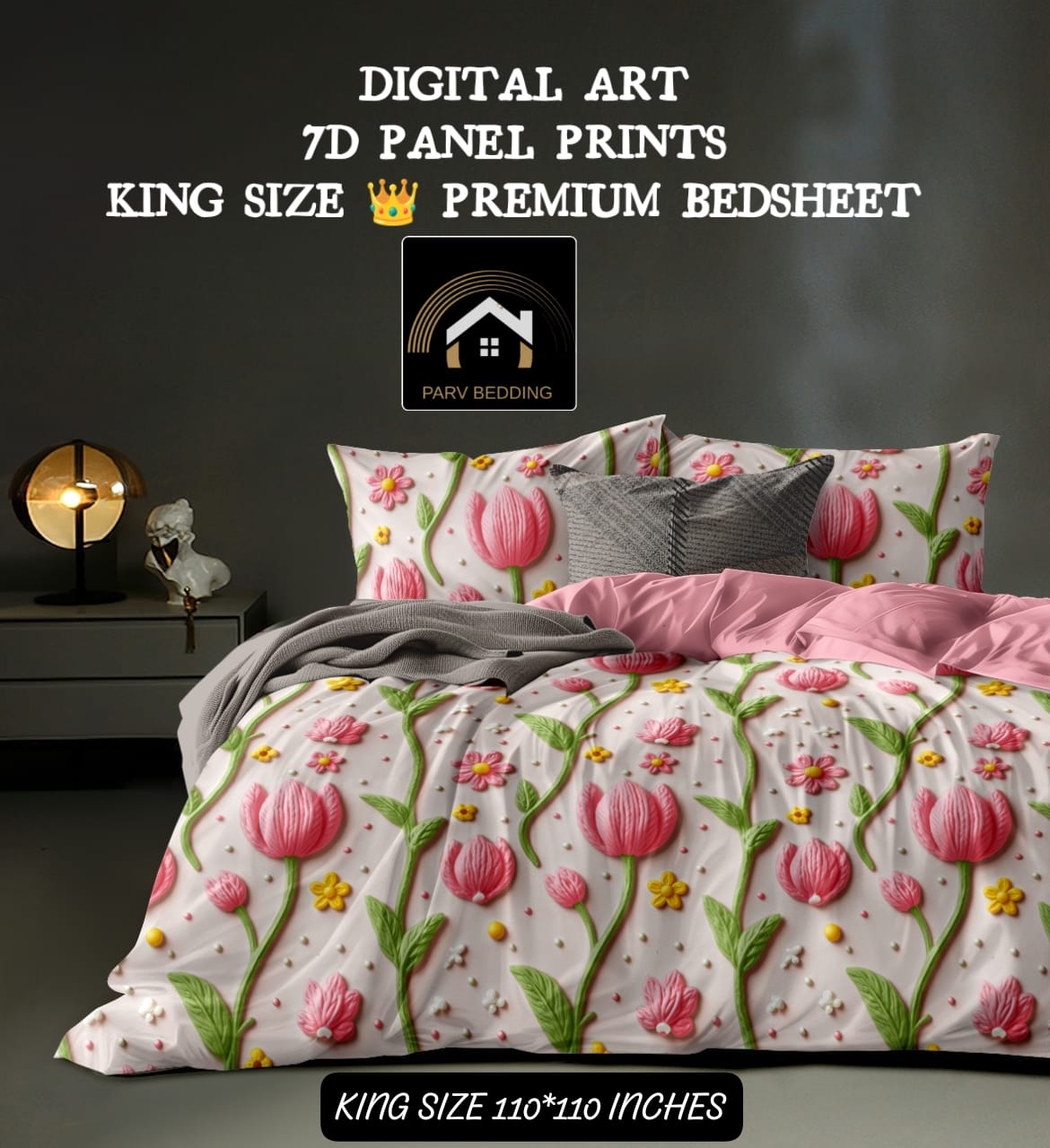 7d floral bedsheet